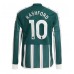 Billige Manchester United Marcus Rashford #10 Udebane Fodboldtrøjer 2023-24 Langærmet
